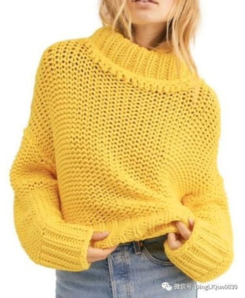 針織作品 明亮的檸檬色針織衫編織創(chuàng)意